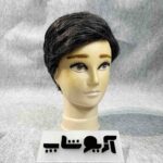 کلاه گیس مردانه جوگندمی با 10 درصد موی سفید و ظاهر طبیعی مدل 105 کد رنگ 51