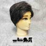 کلاه گیس مردانه کوتاه 50 درصد جوگندمی موی سفید - Image 2