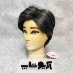 کلاه گیس مردانه کوتاه 50 درصد جوگندمی موی سفید - Image 4