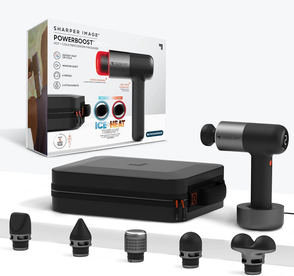 ماساژور تفنگی سری حرارتی سرد و گرم ماساژور تفنگی گرم و سرد پاوربوست پرو پلاس Massage Gun Powerboost - Image 1